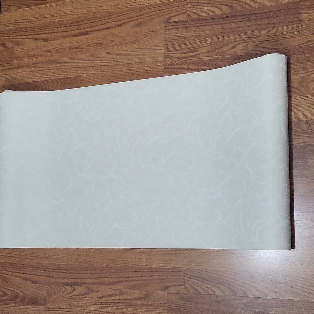 Vymura thick cream luxury wall paper roll New Off-white eggshell